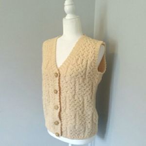 MILLAY Hand Knit Wool Vest Made in Italy